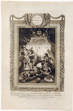 Herod the Great in search of Treasure, breaking open the Royal SepulchreÃƒÆ’Ã†â€™ÃƒÂ¢Ã¢â€šÂ¬Ã…Â¡ÃƒÆ’Ã¢â‚¬Å¡Ãƒâ€šÃ‚Â of King DavidÃƒÆ’Ã†â€™ÃƒÂ¢Ã¢â€šÂ¬Ã…Â¡ÃƒÆ’Ã¢â‚¬Å¡Ãƒâ€šÃ‚Â when two of his attendants were Killed by Lightening [sic], during the Sacrilegious Attempt